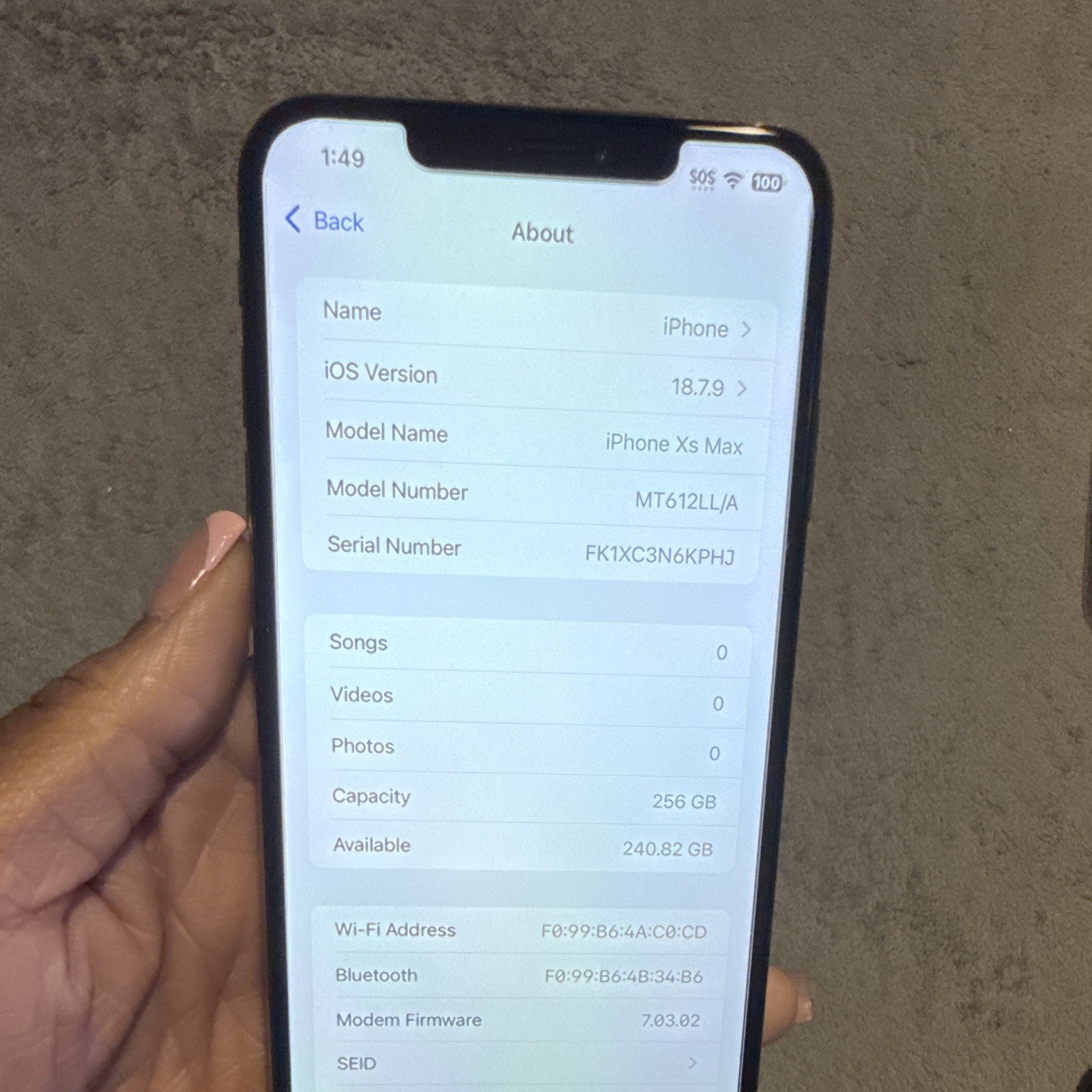 Apple iPhone XS Max – 128 GB – Rose Gold (Unlocked) iOS 12MP Camera