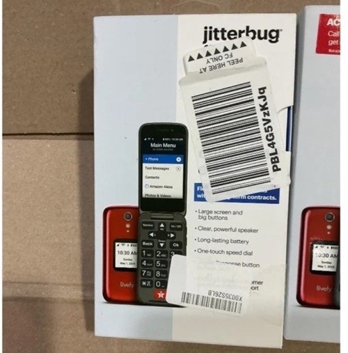 New Lively Flip Jitterbug Flip 2 Cell Phone for Seniors RED