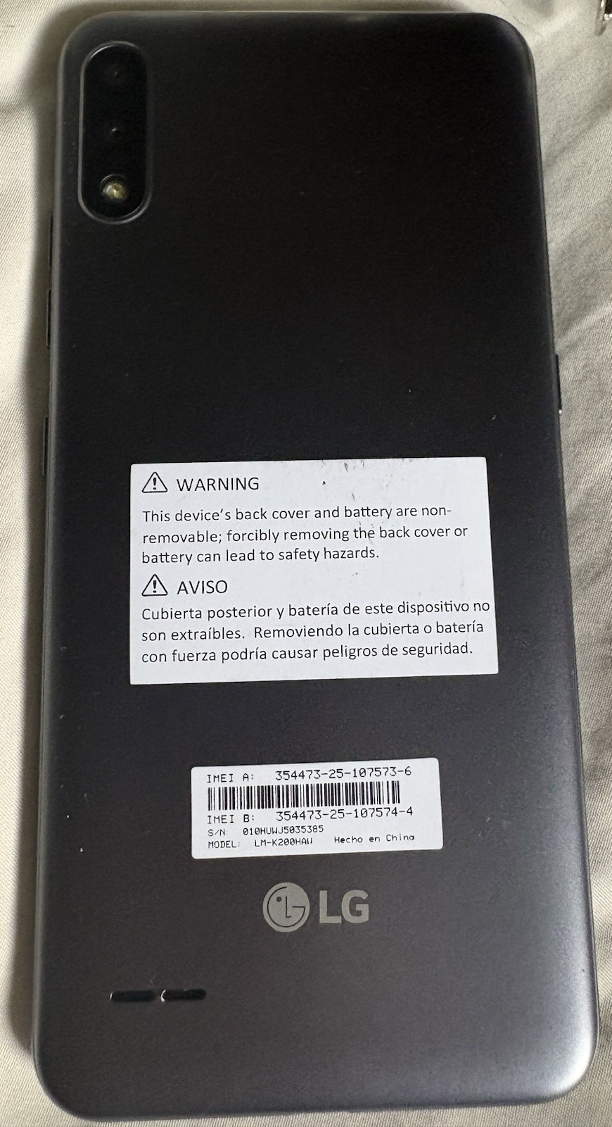 LG k22+