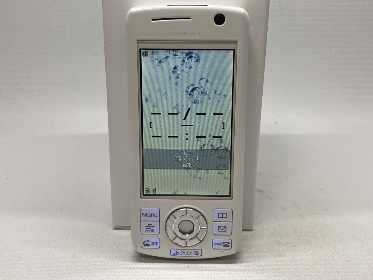 Mitsubishi D904i FOMA KEITAI Slide Japanese Flip Phone White Tested