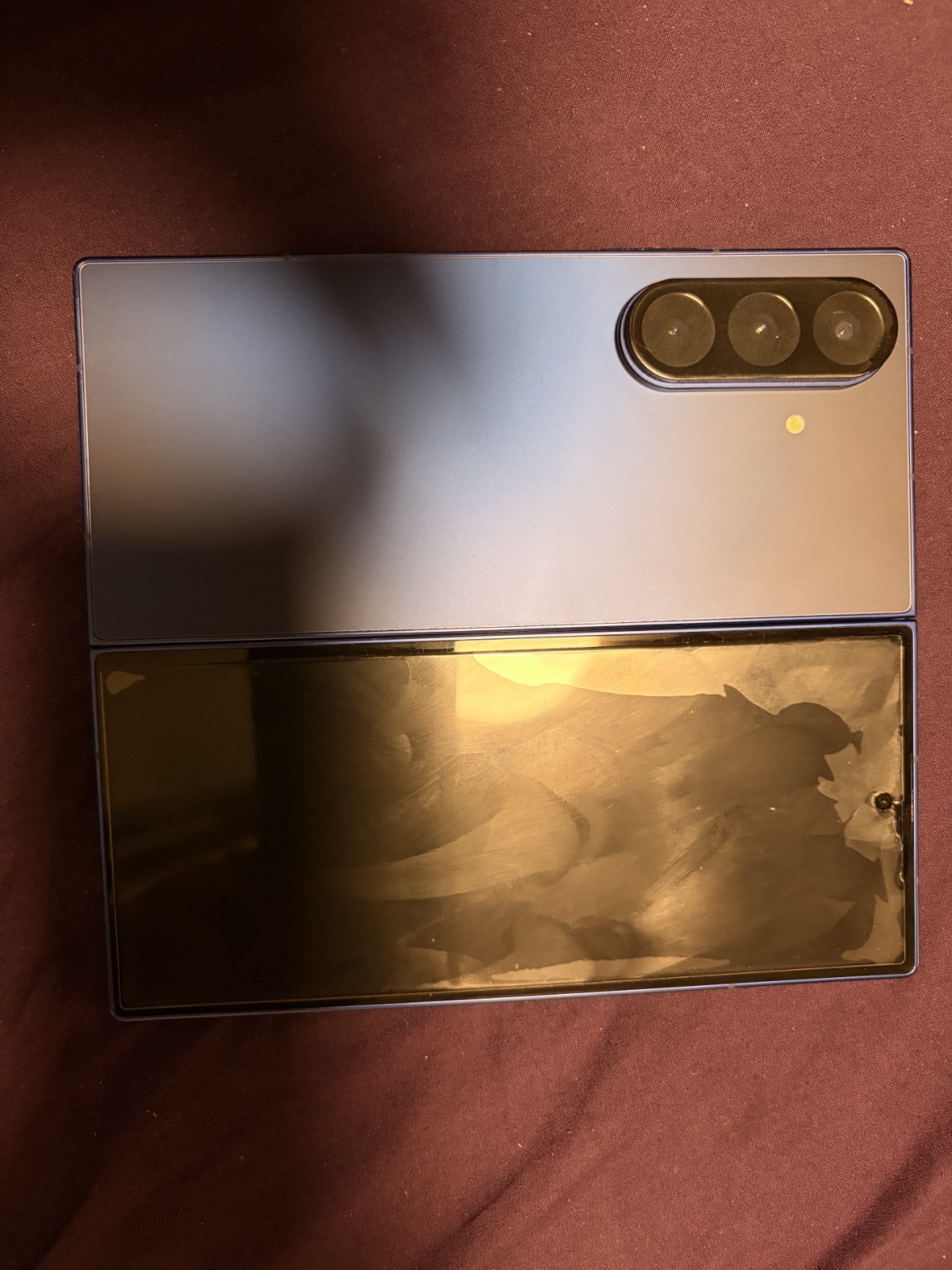 Samsung Galaxy Z Fold – Blue – Foldable, Triple Rear Camera, Dual Screen