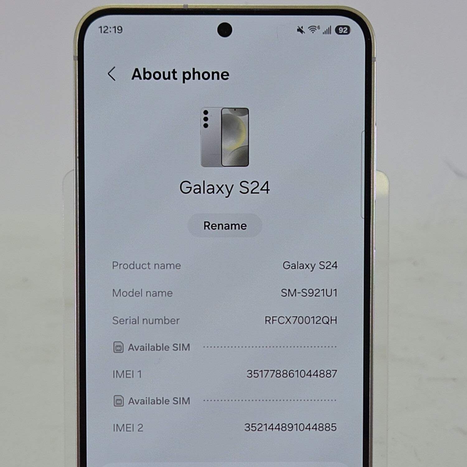 Unlocked Samsung Galaxy S24 8GB RAM 128GB SM-S921U1 Marble Gray