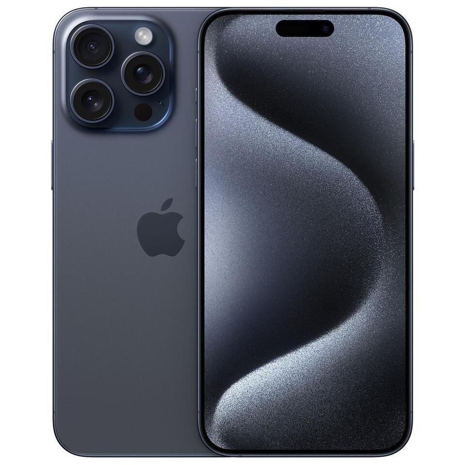 Apple iPhone 15 Pro MAX 256gb BLUE titanium Unlocked 100% battery health