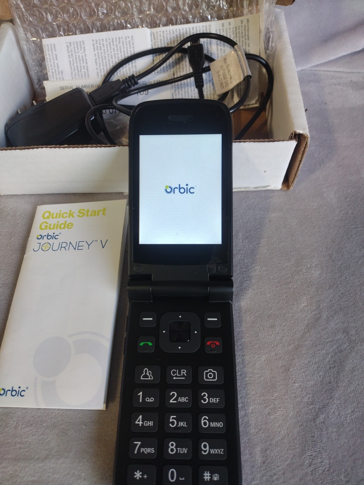 Journey V 4G LTE Basic Flip Phone 2.8″ US Model Unlocked for US Carriers ORB2210