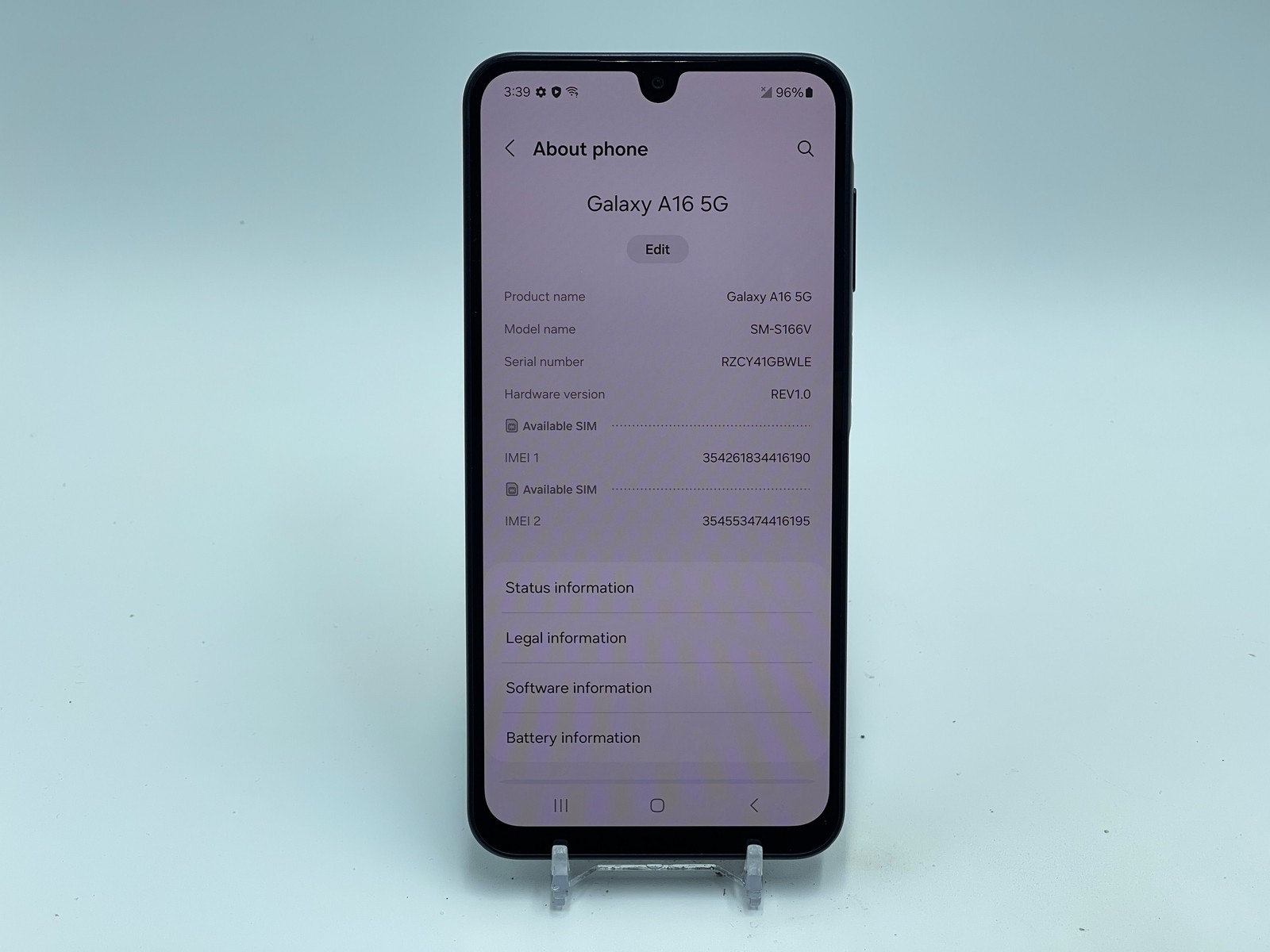 Samsung Galaxy A16 5G 128GB SM-S166V (Straight Talk) Black (E-0034)