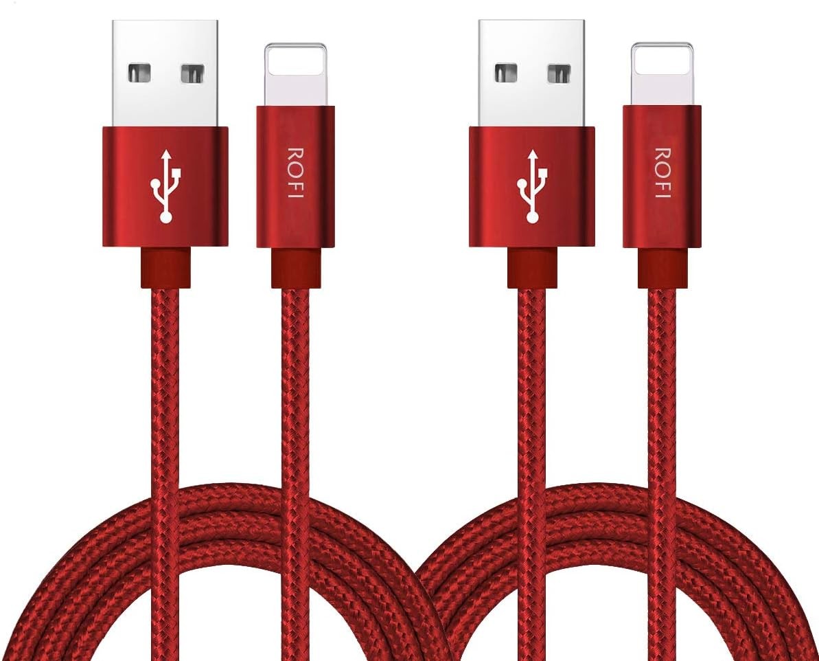 Phone Charger Cable, [2Pack 2 Feet] Nylon Braided Fast Charging USB Cord 0.6M