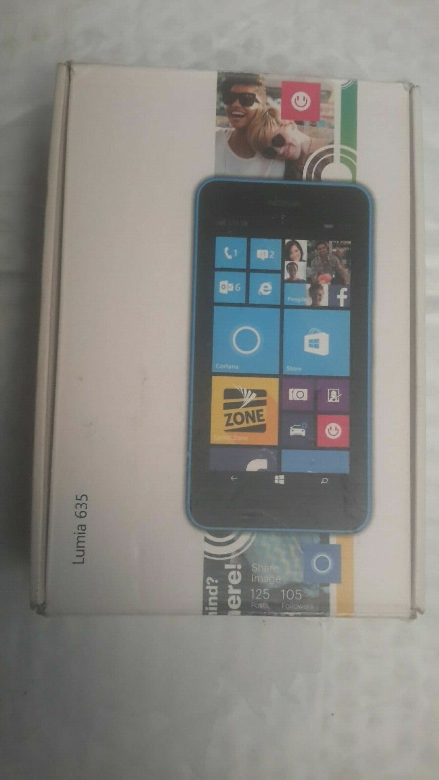 SPRINT NOKIA LUMIA 635 BLUE WINDOWS SMART CELL phone pro owed nice condition.
