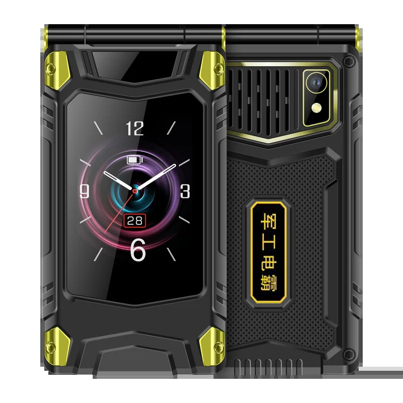 2G Outdoor Folding Senior Phone with Strong Battery Two Big Display Dual Sim Lar