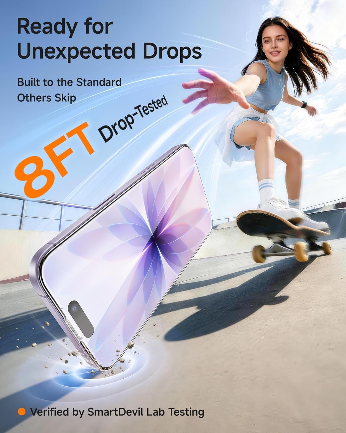 3PCS Screen Protector for iPhone 17 5X Stronger Reinforced Glass Advanced Shatte