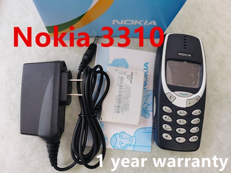 Unlocked Nokia 3310 Blue 2G GSM 900/1800 Good Quality Cellular Phone