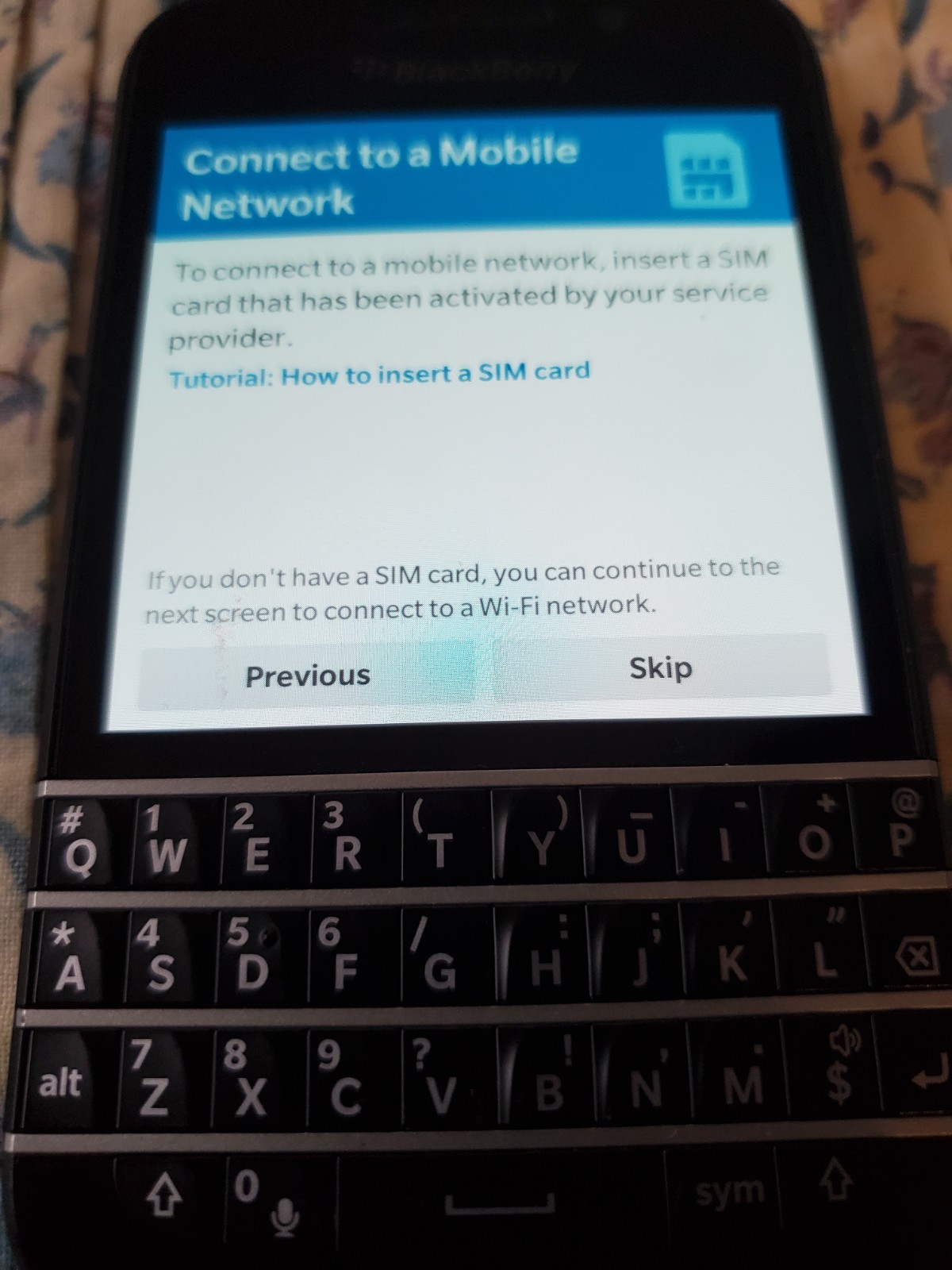 Blackberry phone sqn100 2 version
