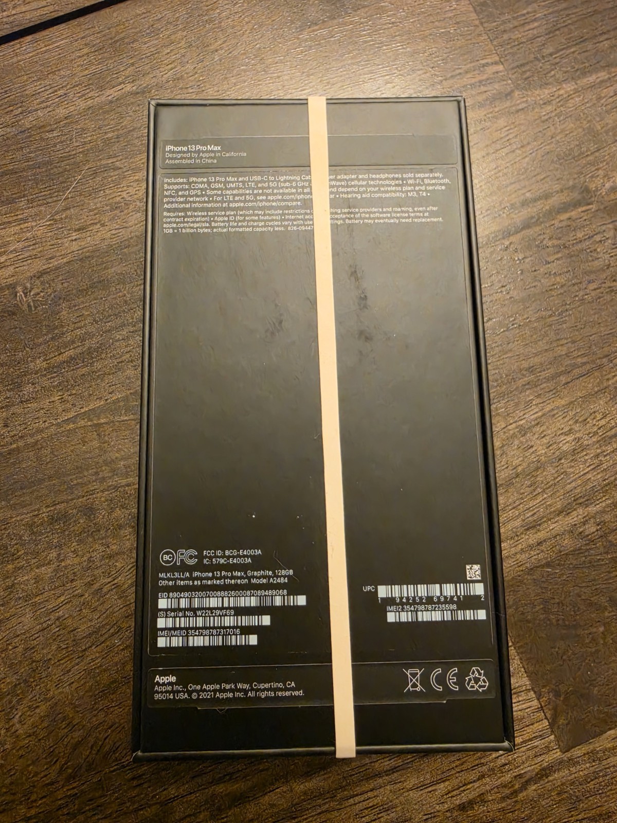 Apple iPhone 13 Pro Max 128GB Graphite Factory Unlocked MLKL3LL/A A2484 – EXTRAS
