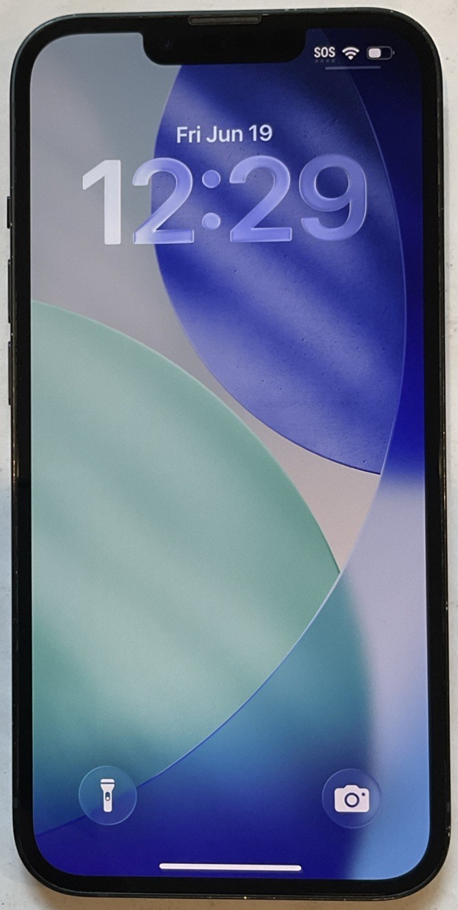 TESTED USED GSM UNLOCKED MIDNIGHT iPhone 13, 128GB A2482 MLA23LL/A 91% BATTERY.