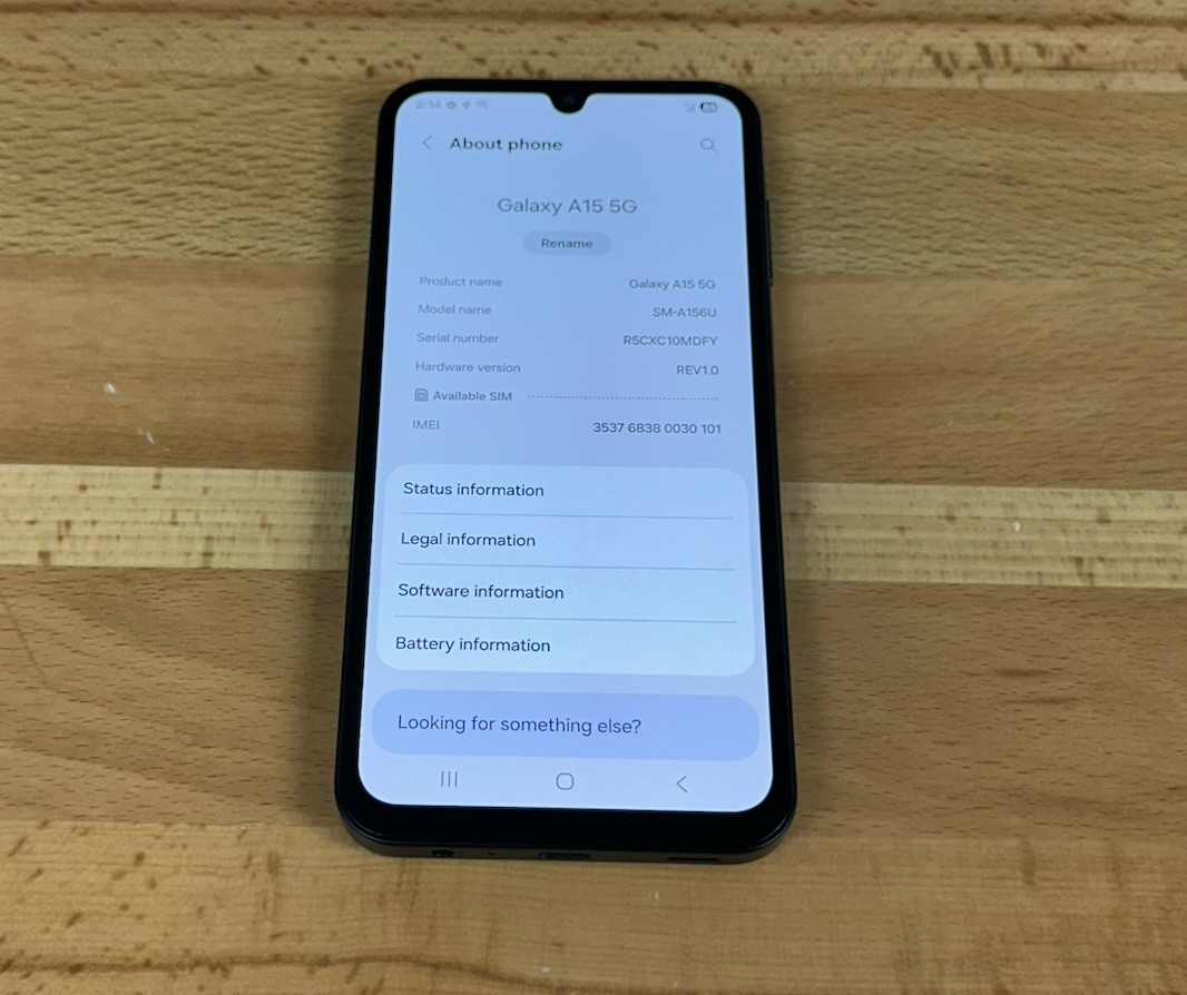 Verizon Samsung Galaxy A15 5G SM-A156U 64GB 6.5″ (Blue Black)