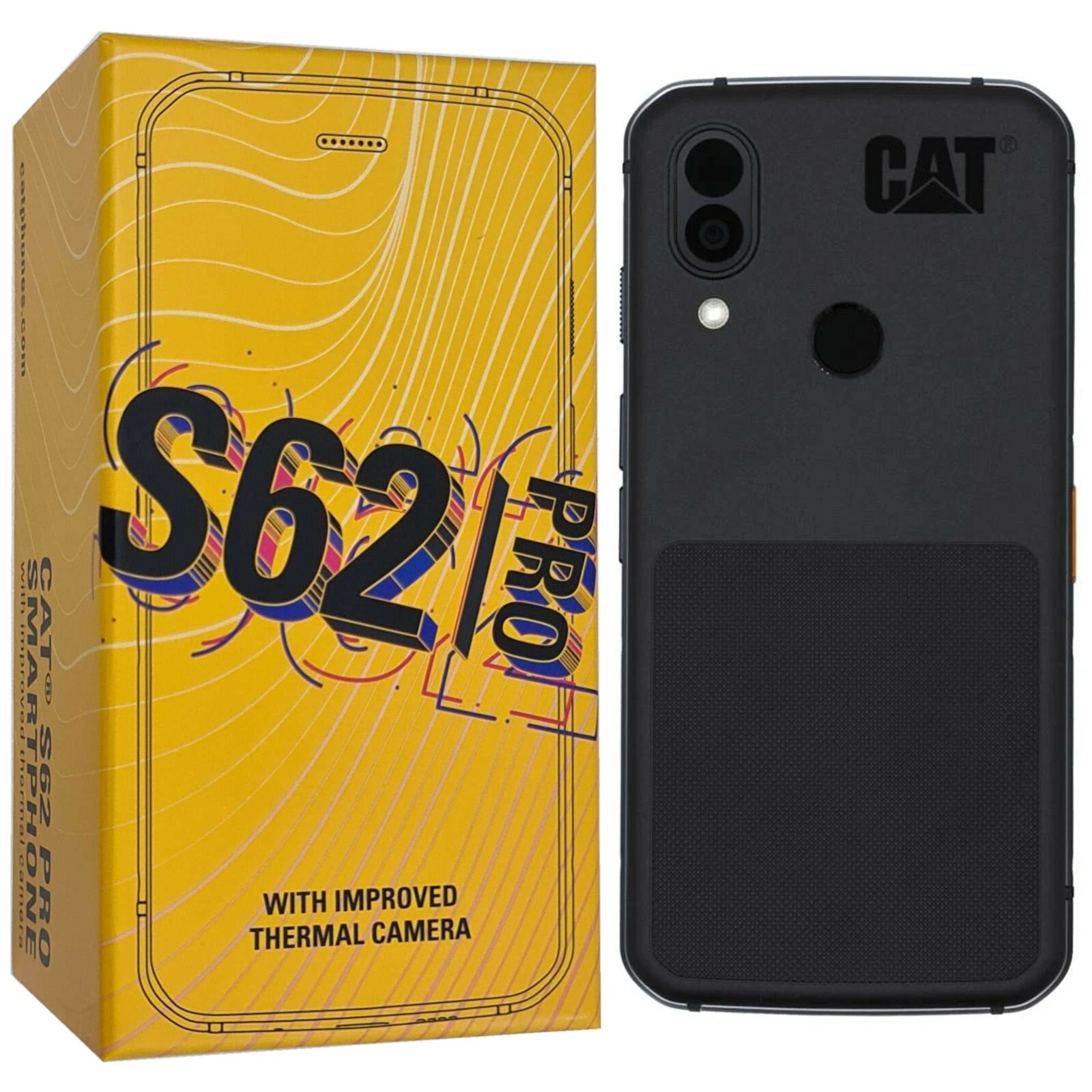 BNIB Caterpillar CAT S62 Pro Dual-SIM 128GB Black Factory Unlocked Rugged 4G GSM
