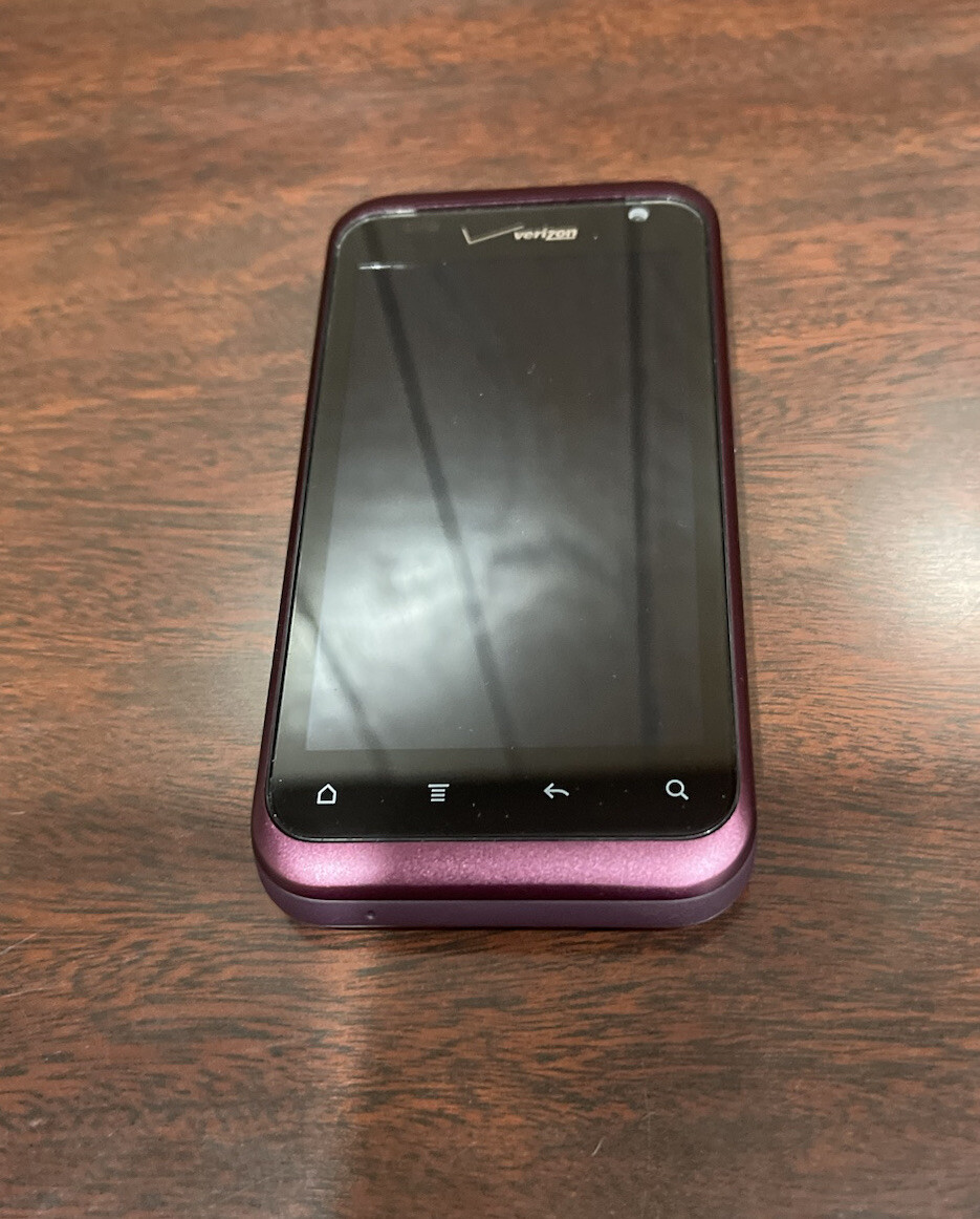HTC Rhyme ADR6330 Verizon 3G CDMA Smartphone Plum 768MB Working