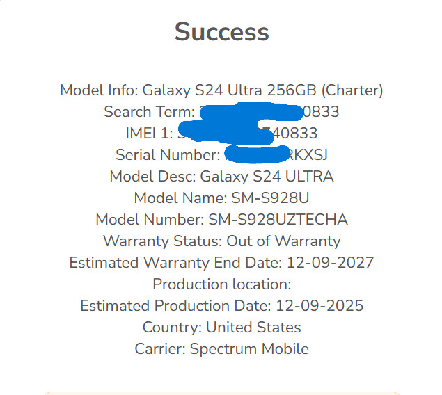 Samsung Galaxy S24 Ultra 256GB Titanium Gray [SPECTRUM ONLY]