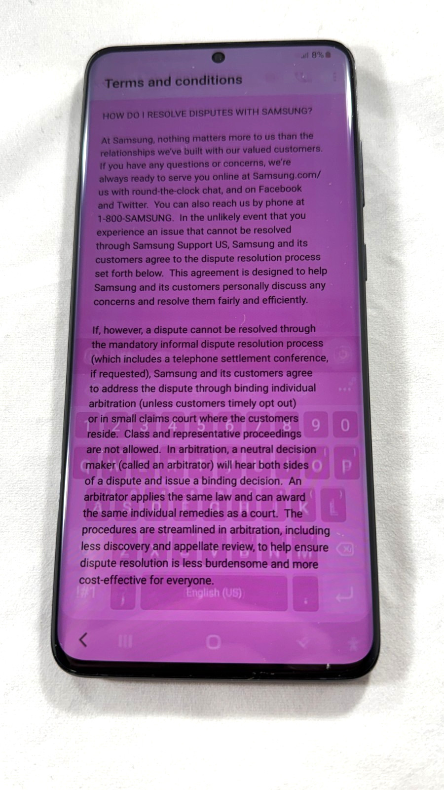 SAMSUNG GALAXY S20+ PLUS 5G SM-G986U 128GB BLACK UNLOCKED (HEAVY SCREEN BURN)