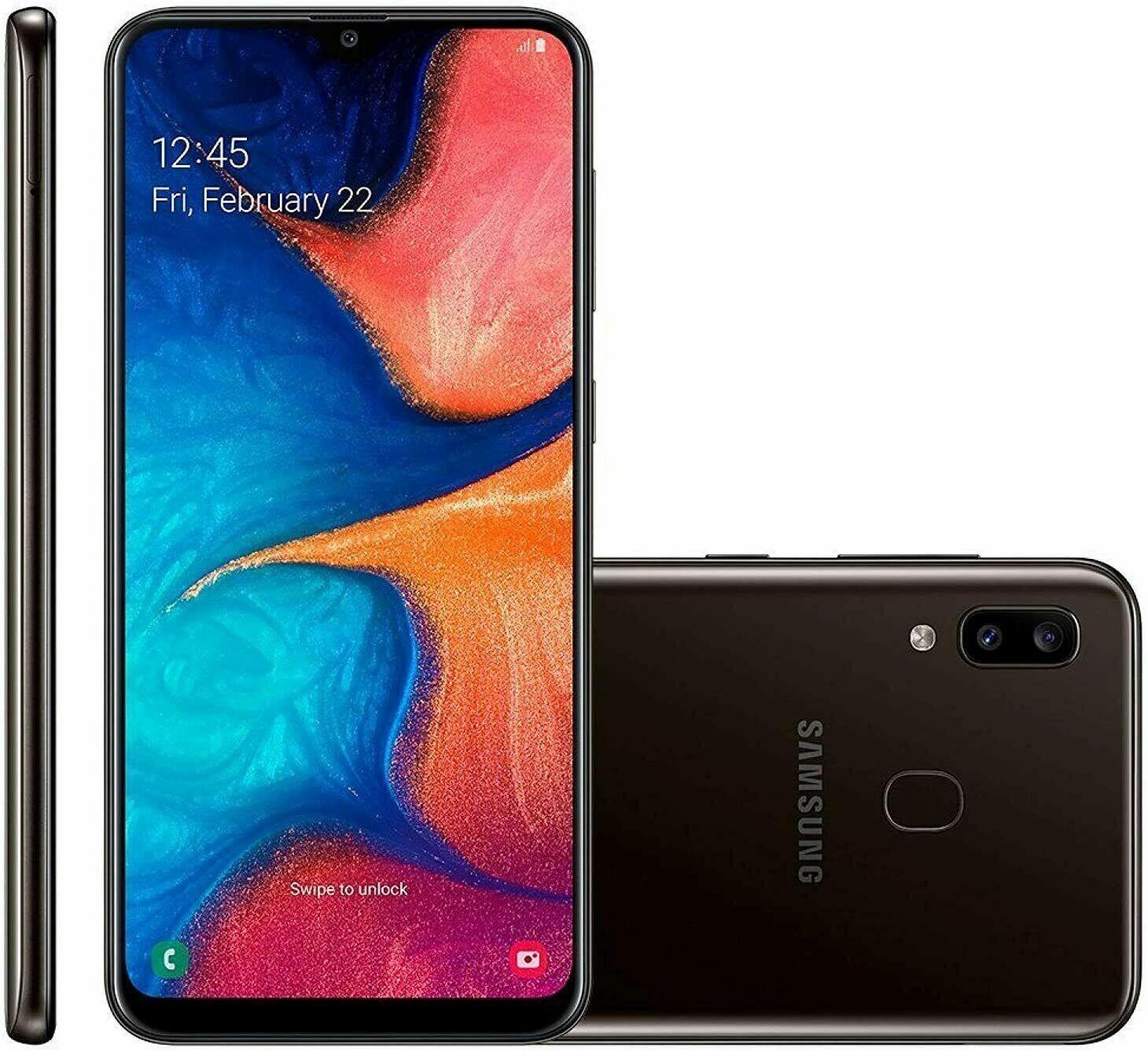 (VERIZON) Samsung Galaxy A20 SM-A205U 32GB Black 6.4” – B GRADE