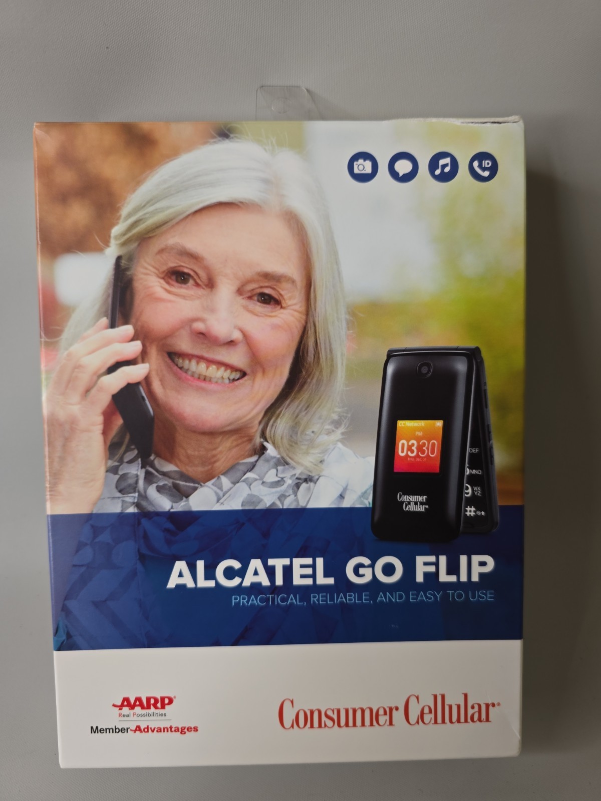 New Alcatel Go Flip Flip Phone Consumer Cellular (4044L)