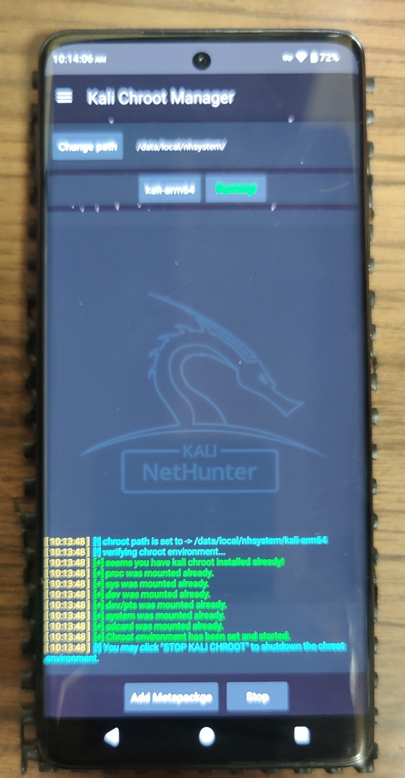 Motorola Edge 2024 Rooted Degoogled Kali Nethunter Android 16 T-Mobile Locked