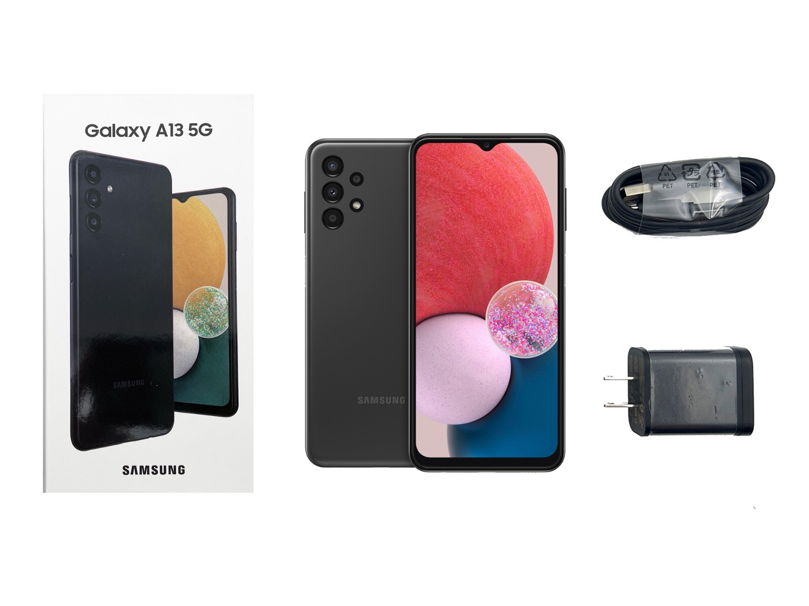 Unlocked Samsung Galaxy A13 5G ✨ 64GB Black (SM-A136U) – Excellent with Box
