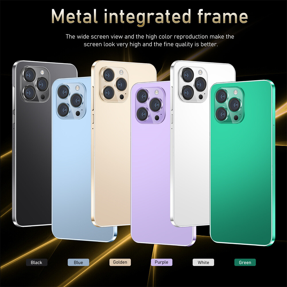 i15 Pro Max Smartphone Android 6.2” Unlocked 4+64GB 5000mAh 12+24MP Dual SIM