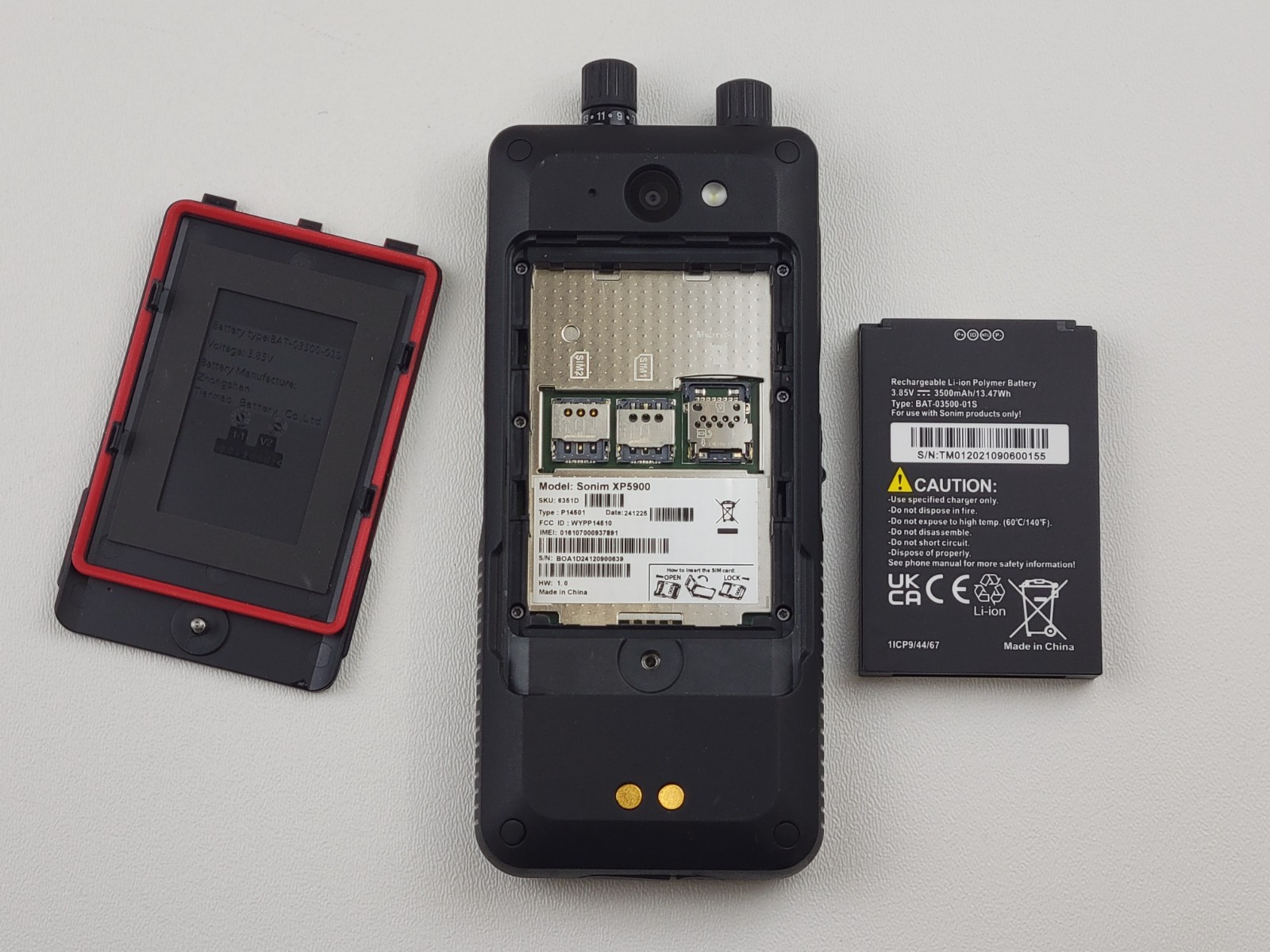 Sonim XP5 Plus (XP5900) 16GB – Black (AT&T) Rugged Smartphone w/ Knobs – H7167