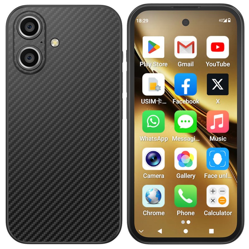 Global 4G LTE MINI Smartphone Android 12 Phone Small Mobile Unlocked UNIWA Q333