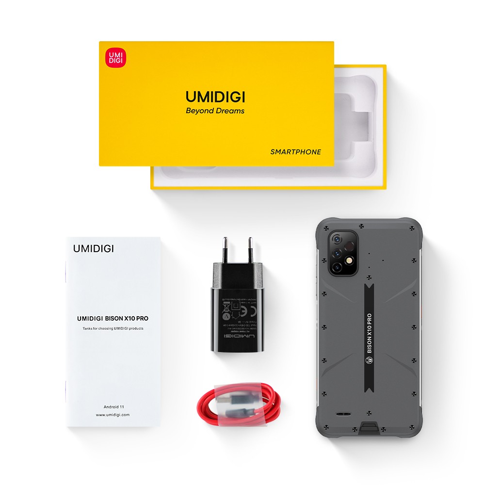 UMIDIGI BISON X10 Pro 6GB+128GB NFC Unlocked Android Rugged Smartphone