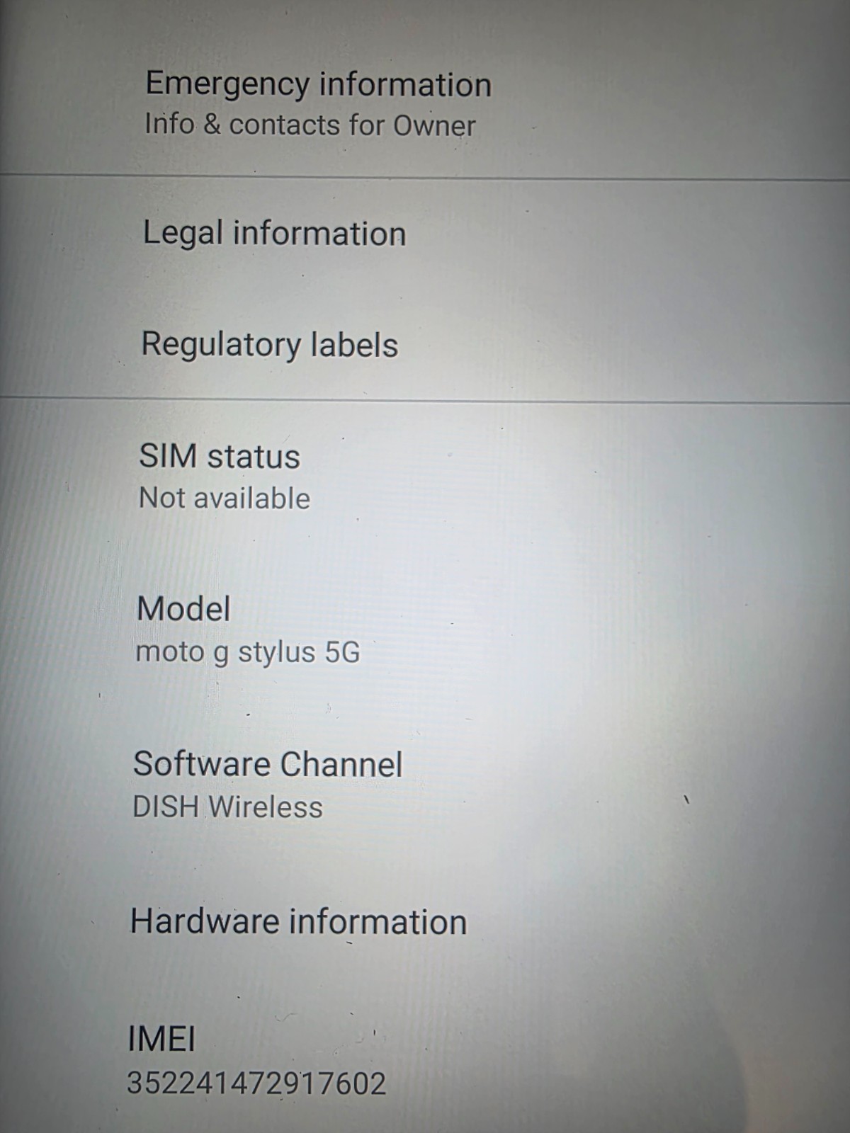 Motorola Moto G Stylus 5G 2021 XT2131 Cosmic Green locked Dish Wireless