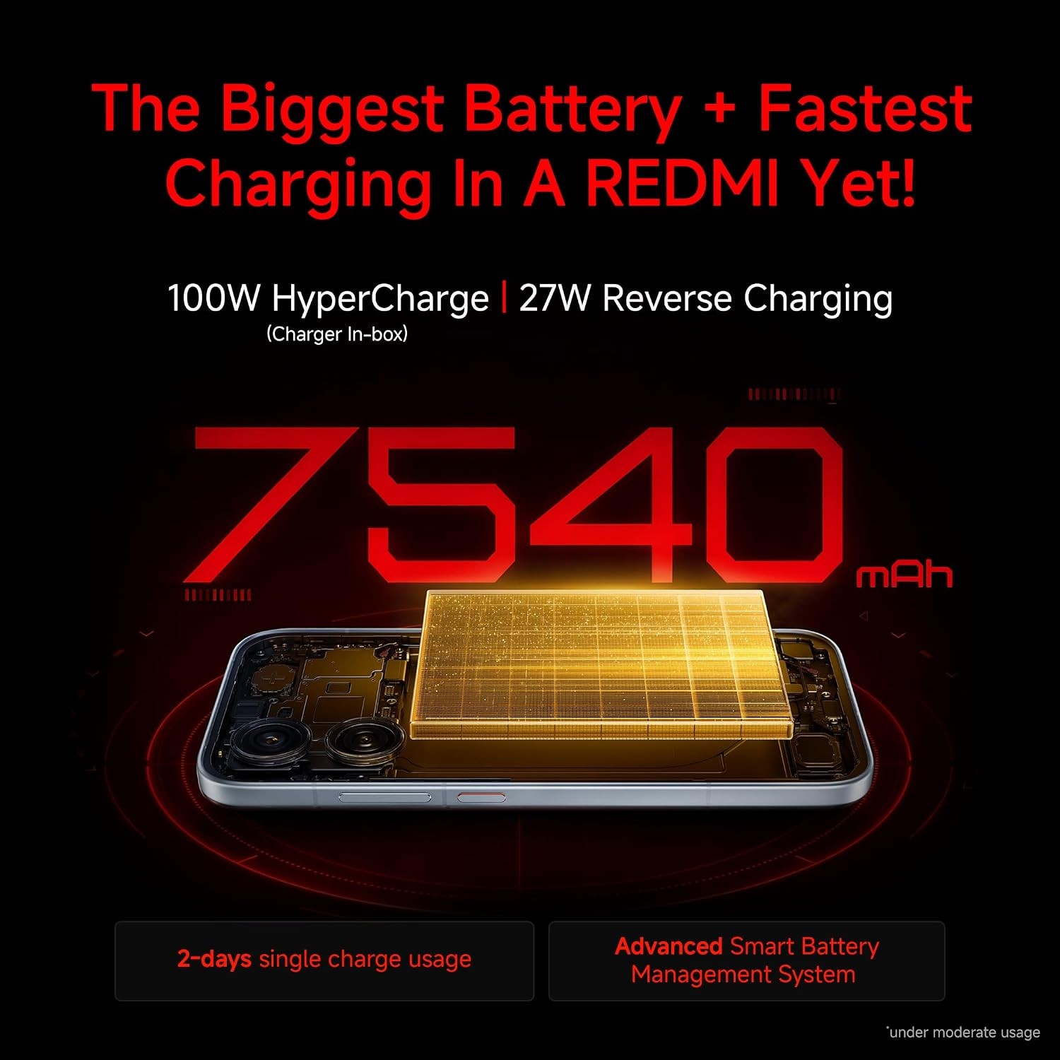 REDMI Turbo 5 (8GB + 256GB) Turbo White | MediaTek Dimensity 8500 Ultra
