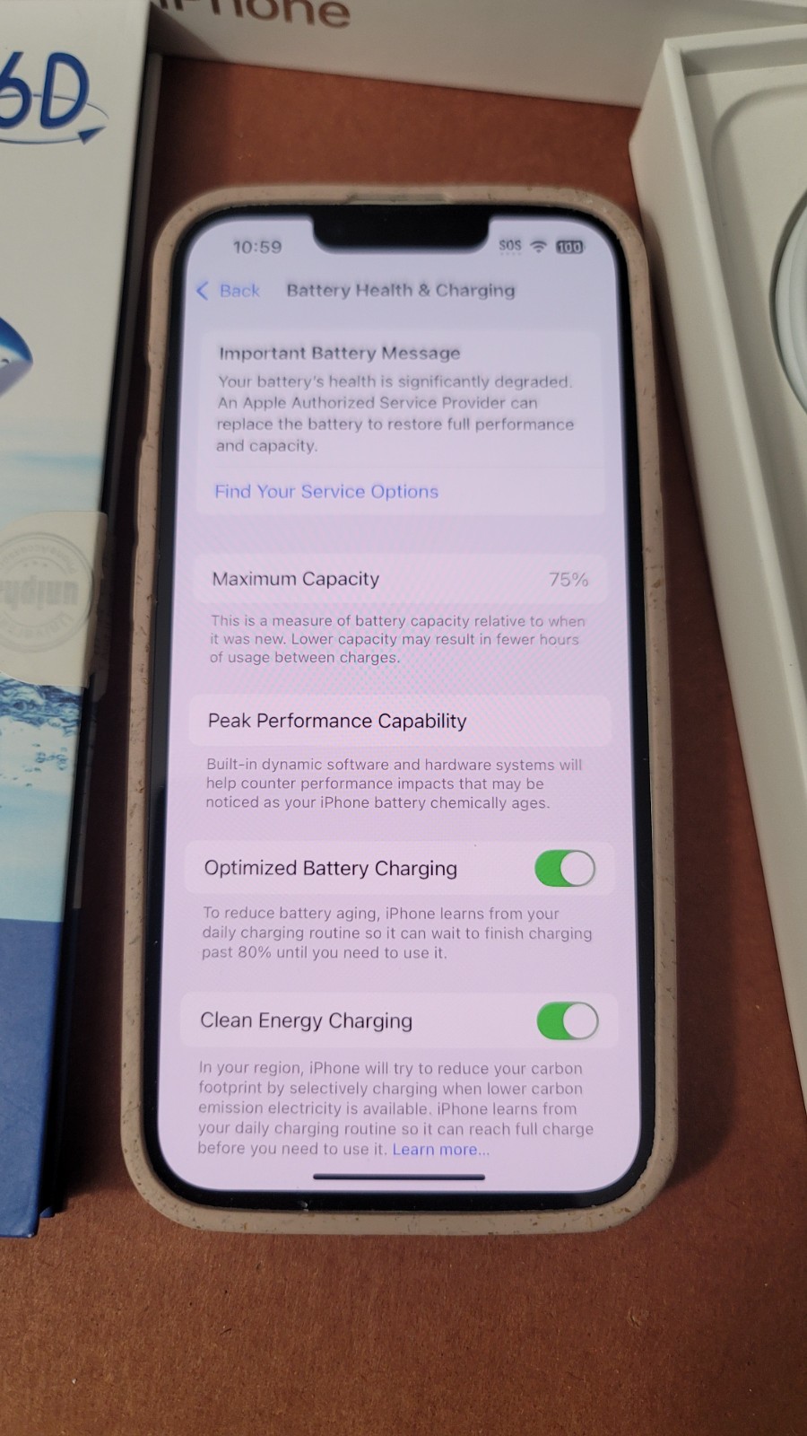 Apple iPhone 13 128GB Unlocked Starlight – Excellent