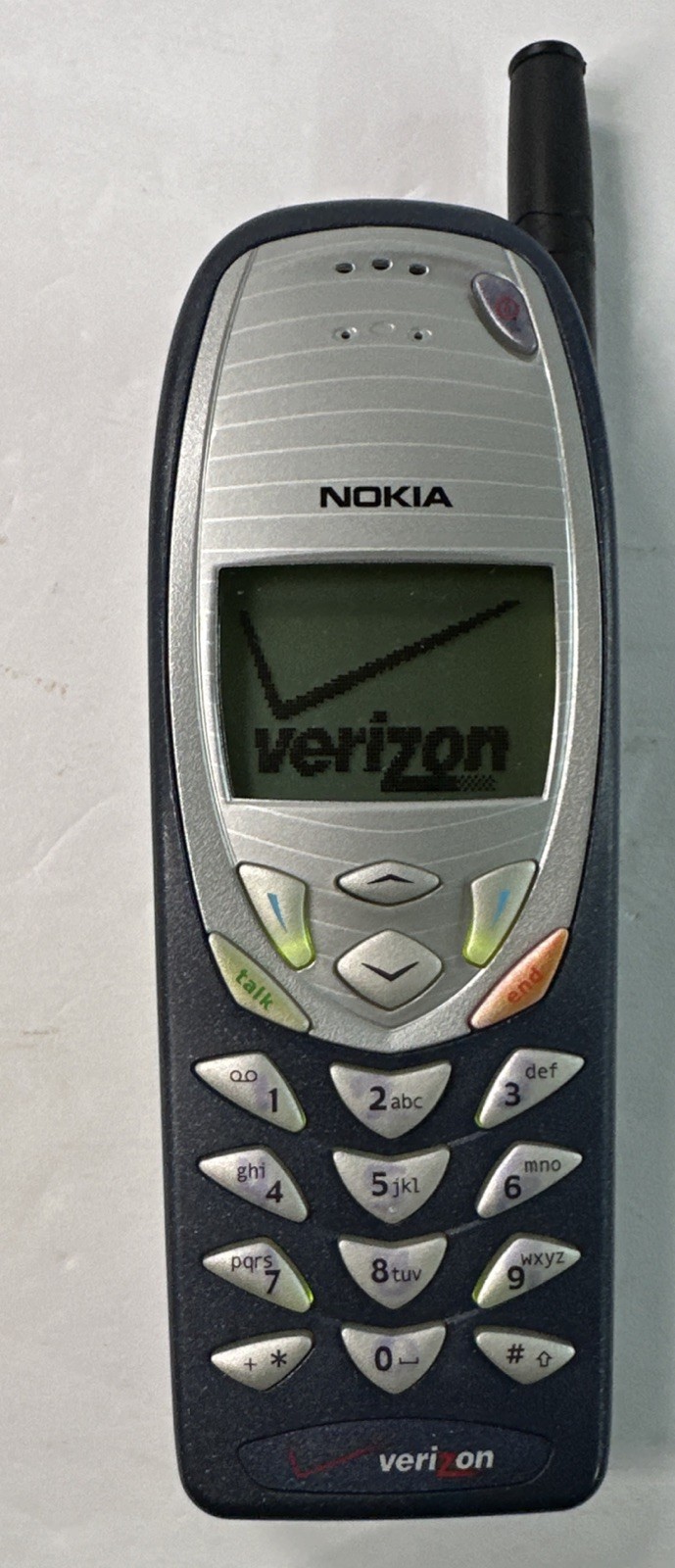 Nokia 3285 VA Verizon Blue and Silver- Very Rare – Tested Lights up