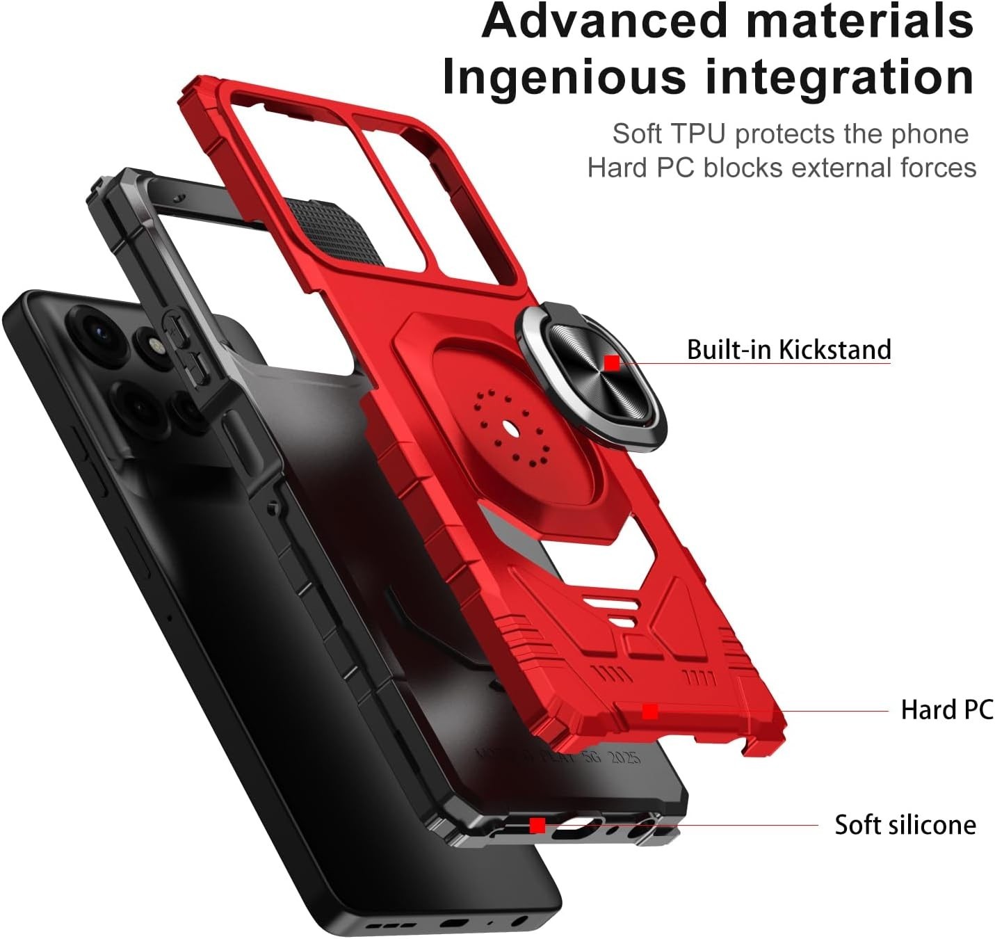 Motorola Moto G Stylus 5G 2025 Case Heavy Duty Rugged Shockproof Military Grade