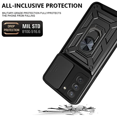 Samsung Galaxy S22+ Plus 5G Case with 2 Pack Tempered Glass Screen Protectors an