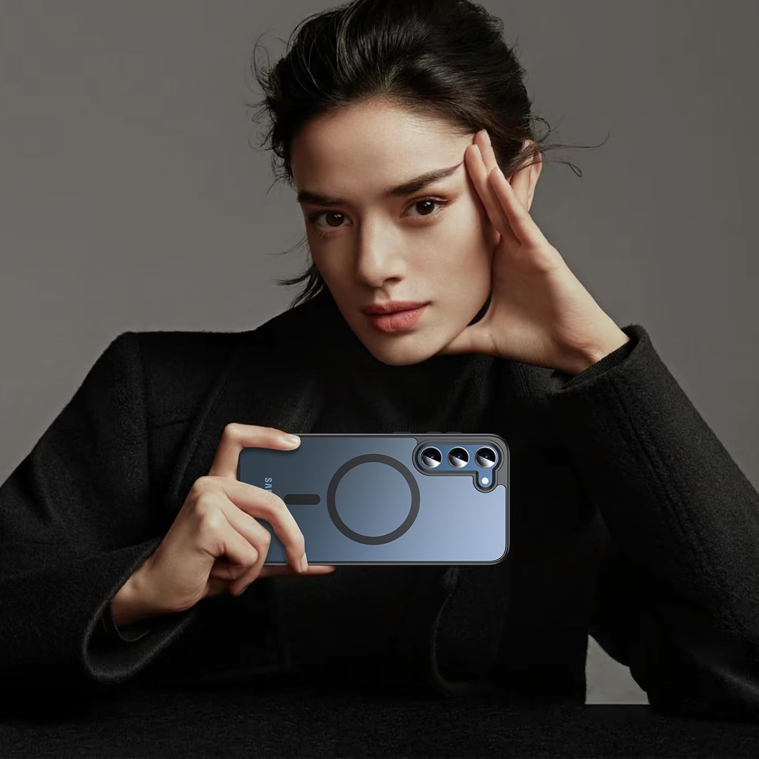 OWKEY for Samsung Galaxy S23 Plus Case 6.6”, Magnetic S23 Plus Case Compatible