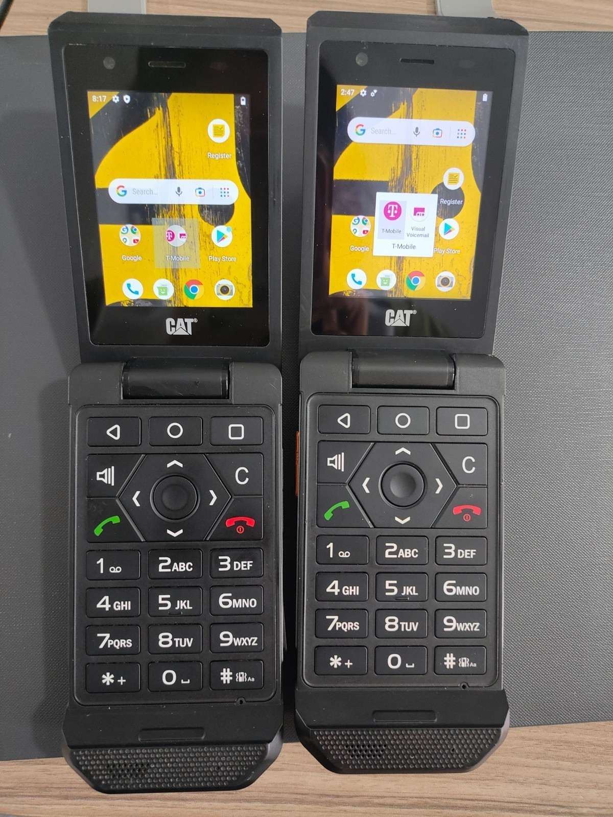 Tested GOOD CAT S22 Rugged Flip Phone Unlocked T-Mobile 16GB Smart Cell Phone