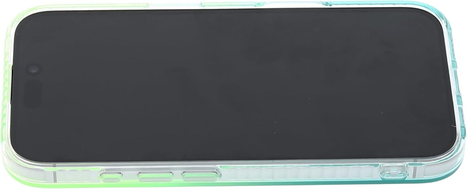 1. For iPhone 16E Gradient Case, Green Yellow Multi-Color Ombre Design, Impact-R