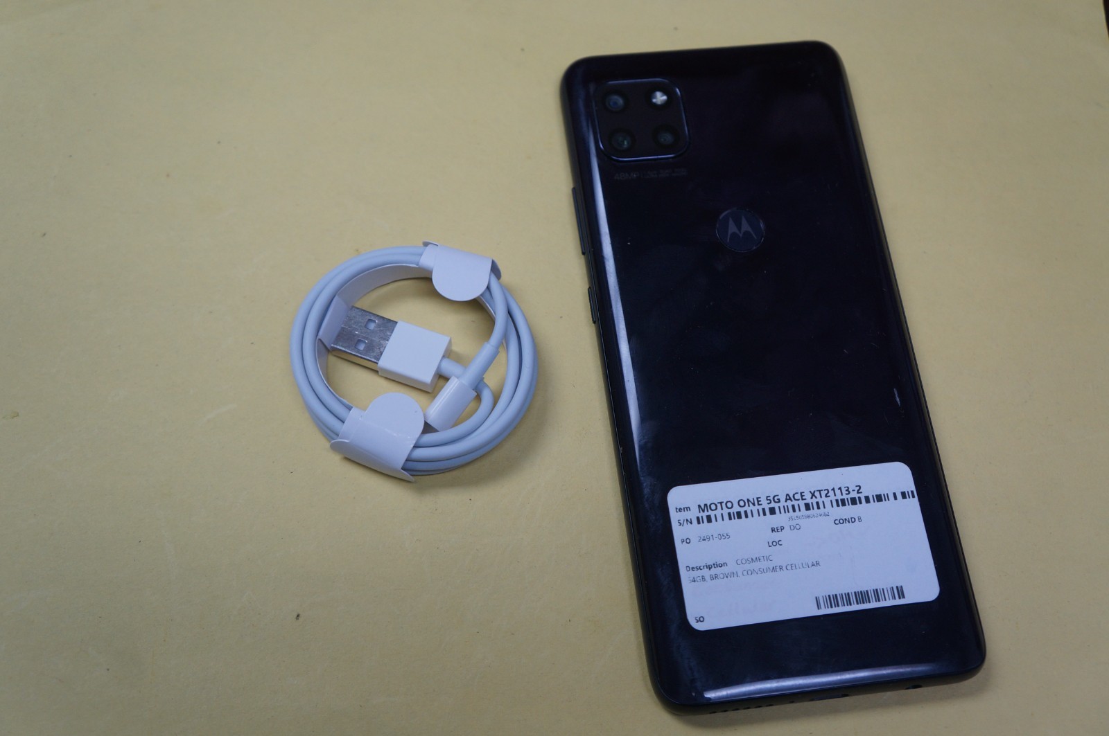 Motorola Moto ONE 5g XT2113-1 64GB (CONSUMER CELLULAR) BROWN FREE SHIPPING