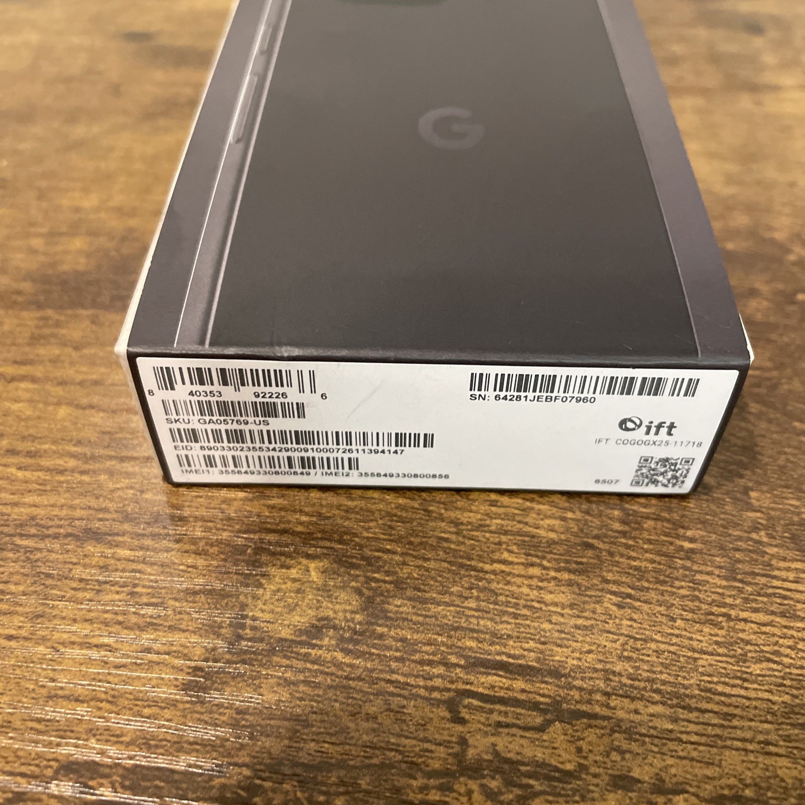 Factory Sealed Google Pixel 9a 128GB Obsidian Unlocked No GT read Description G6