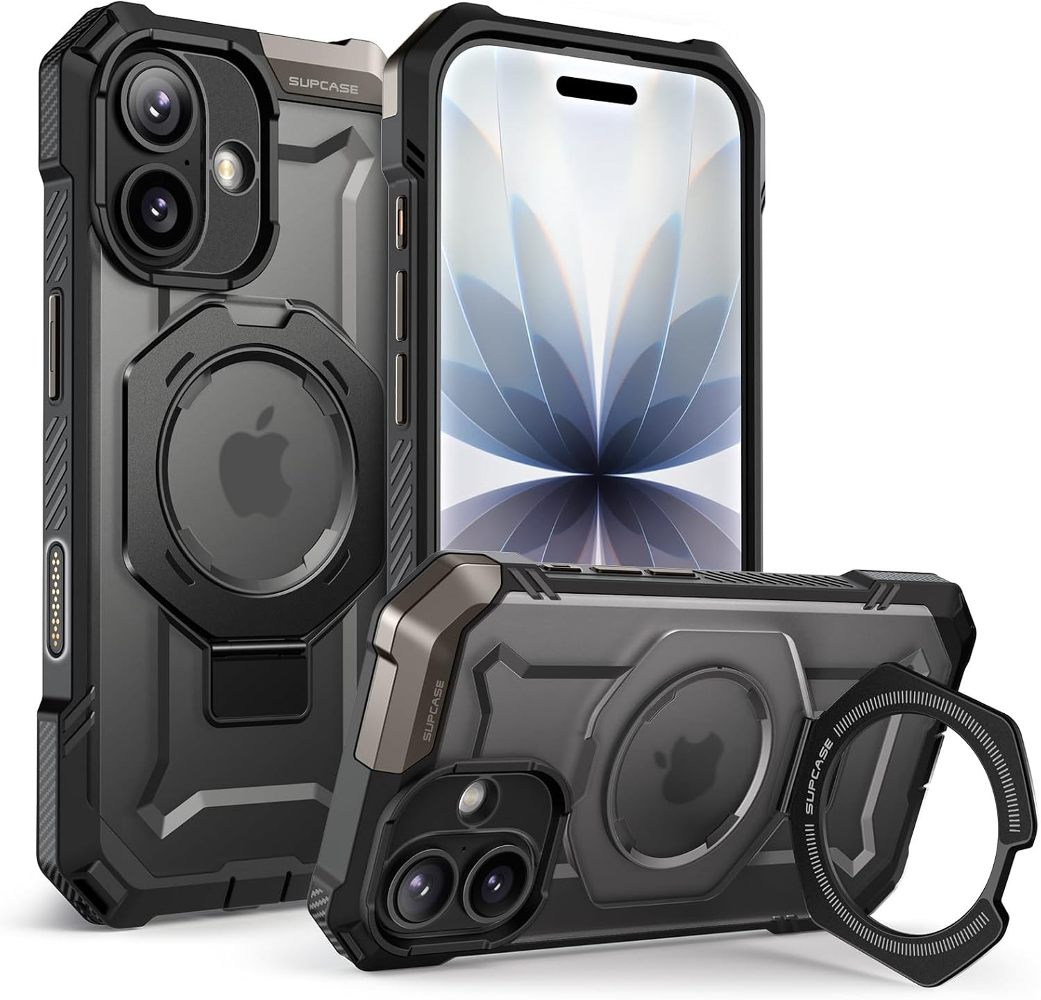 iPhone 17 Case with Kickstand (Unicorn Beetle Grip) Heavy Duty Magnetic Phone Ca