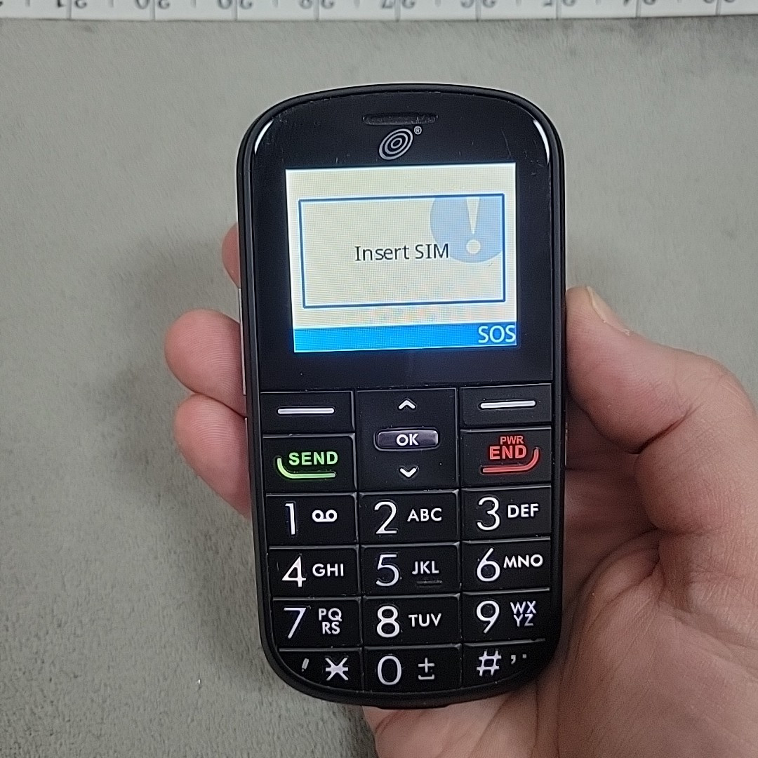 Alcatel One Touch A382G – Black (TracFone) Large Buttons COLLECTIBLE
