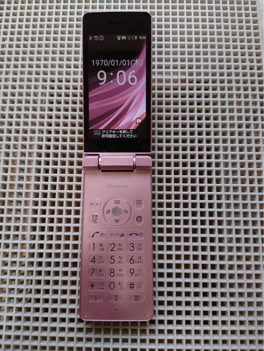 SHARP SH-02L AQUOS KEITAI 2 Unlocked Android Flip Phone Pink English Ready