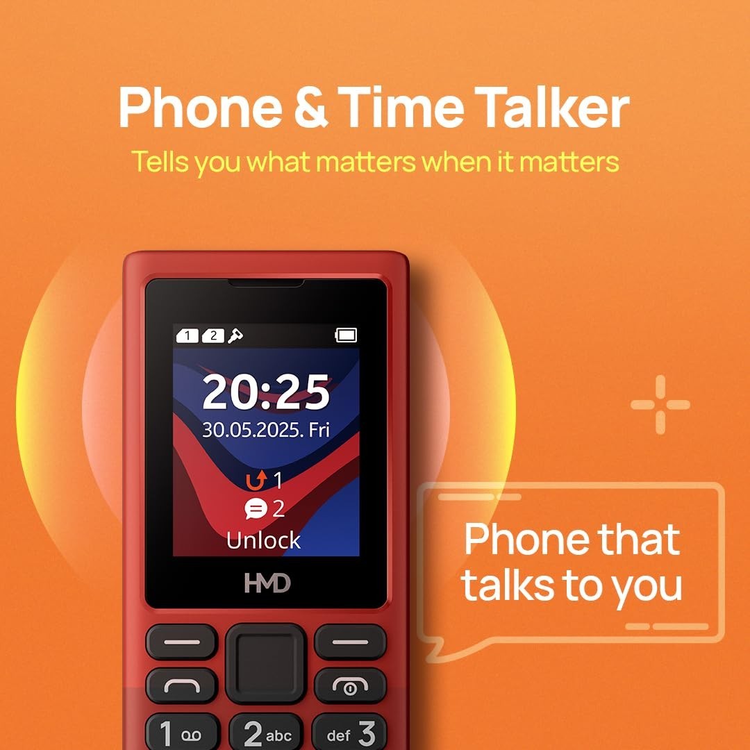 HMD 101 4G 4G Feature Phone with YouTube Shorts,Facebook & Much More Type C Blue