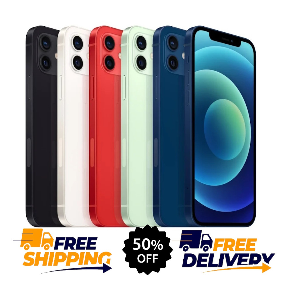 Apple iPhone 12 5G – 64GB/128GB – Black, White, Purple – Verizon/AT&T