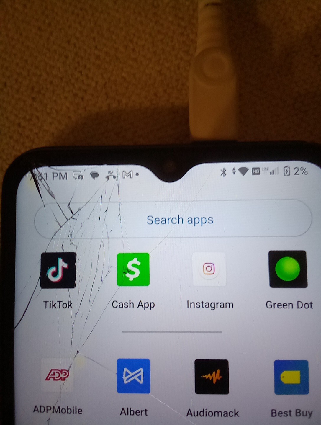 Android With TikTok Downloaded-LG Vortex VS660