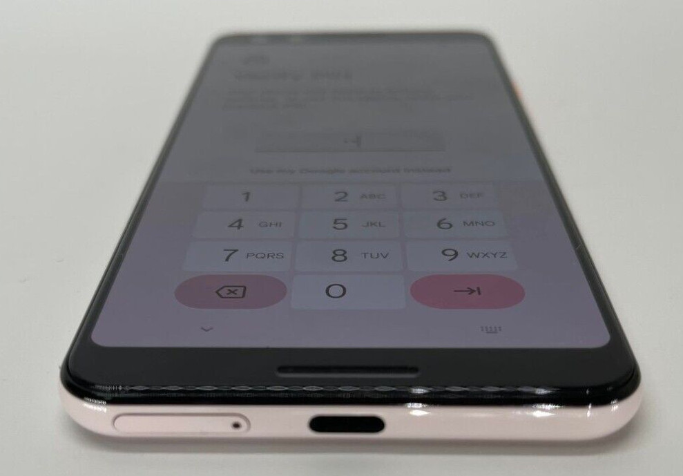 Google Pixel 3 Smartphone – Pink- Account Lock *Parts Only*
