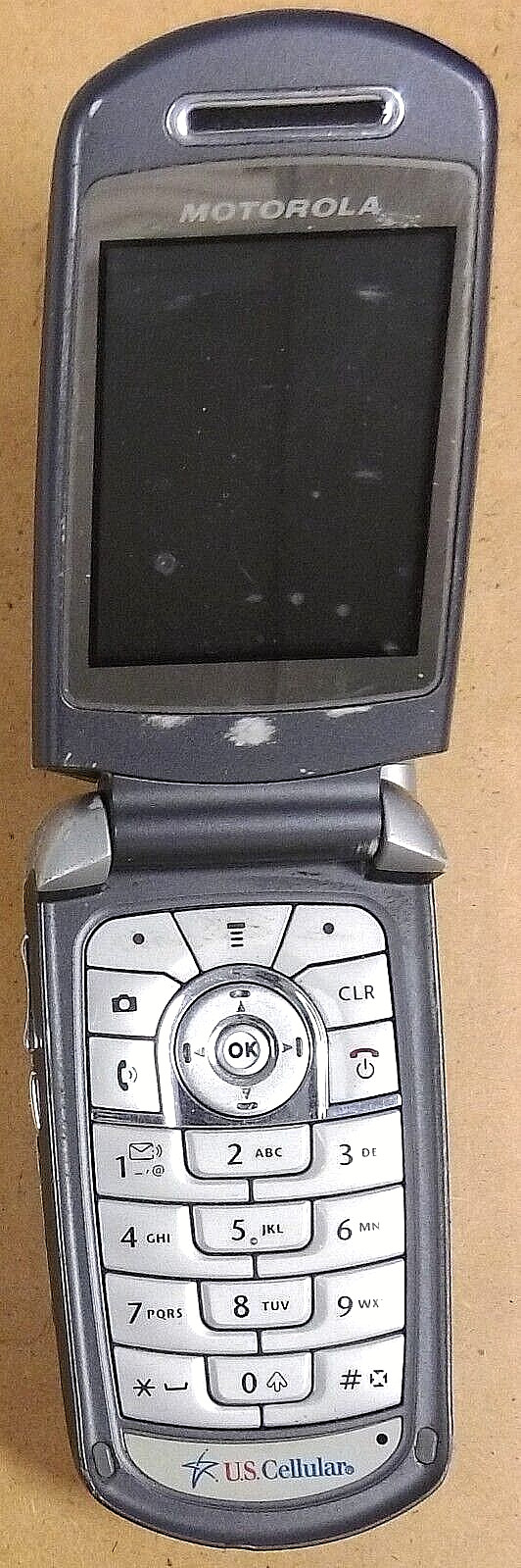 Motorola V series V710 – Silver ( U.S. Cellular ) Very Rare Flip Phone – READ