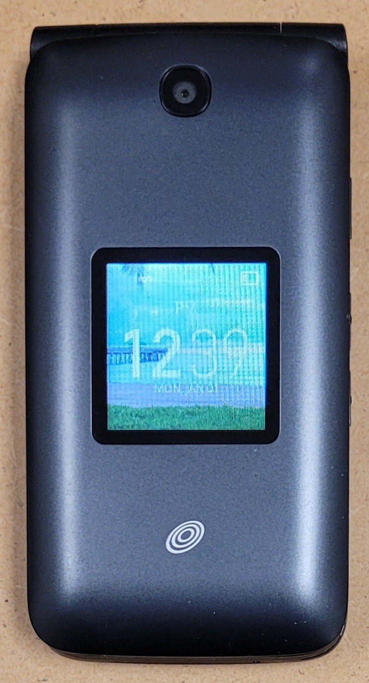 Alcatel MyFlip A405DL – Gray ( TracFone ) 4G VoLTE Flip Phone – Great Shape